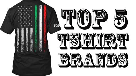 Top 5 Tshirt Brands - Make your own t shirts - Create your own shirt - YouTube