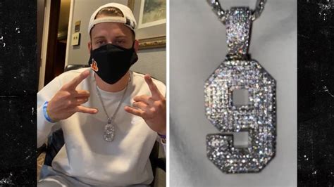 Joe Burrow Gets Sick Diamond #9 Chain, 18K Gold!