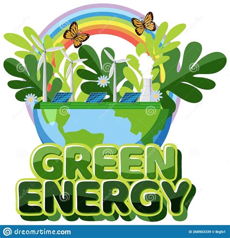 Green Energy Logo Banner Vector Stock Vector - Illustration of icon, element: 268903339