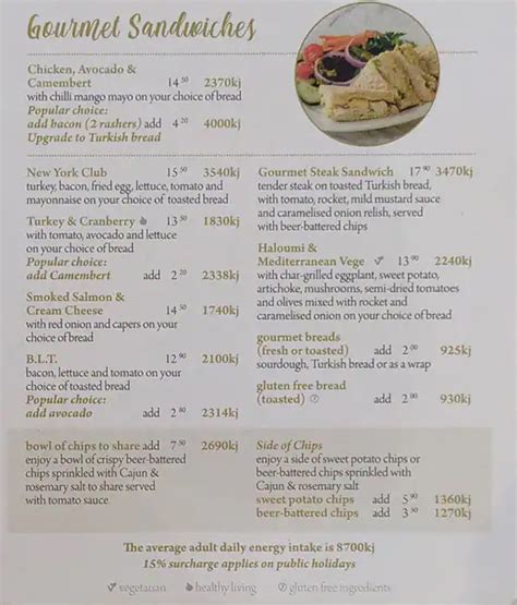 Menu at Shingle Inn Indooroopilly restaurant, Indooroopilly, Level 3