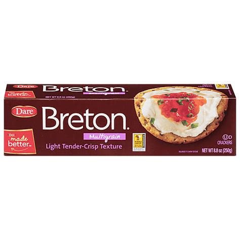 Breton Crackers, Multigrain 8.8 Oz | Wheat & Multi-Grain | Roth's