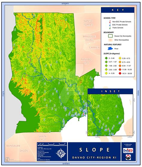 Slope Map of Davao City by enpclavio on DeviantArt