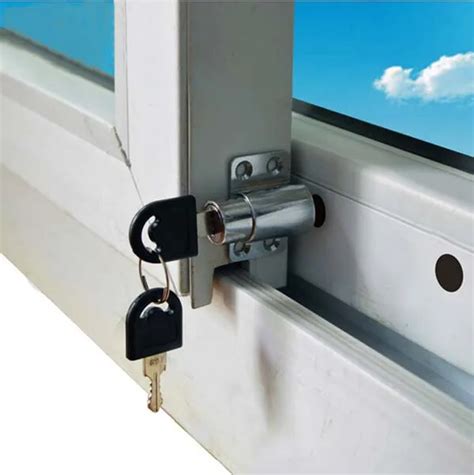 Free Shipping 1PCS Sliding Window Lock with Key Child Safety Protection Lock Anti Theft Door ...