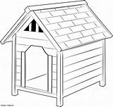 Printable Doghouse Coloring Page sketch template