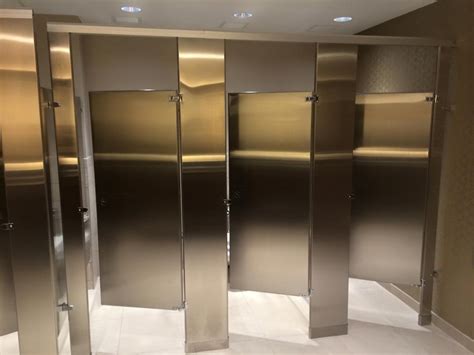 Weston Banquet Hall Bathroom Partition Installation – Watkins Accessories | Bathroom Partitions ...