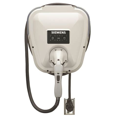 Siemens VersiCharge Gen 2 30 Amp Indoor/Outdoor Electric Vehicle Charger Plug-In Bottom/Rear Fed ...