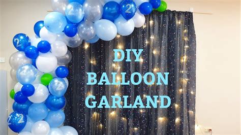 DIY BALLOON GARLAND | Birthday Party Decoration Ideas on BUDGET | How ...