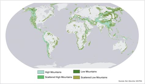 A New High-Resolution Map of World Mountains and an Online Tool for ...