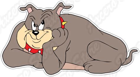 Spike Dog Tom And Jerry Mouse Cat Cartoon Car Bumper Vinyl Sticker Decal 6"X3" | eBay