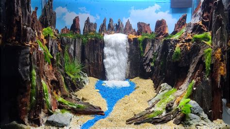 DIY Waterfall Aquarium Layout And You Can Easily Do It Too - YouTube