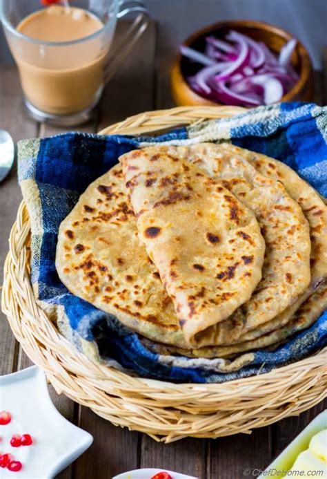 Aloo Paratha Recipe | ChefDeHome.com