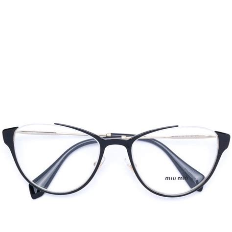 Miu Miu Eyewear cat eye glasses ($270) liked on Polyvore featuring ...