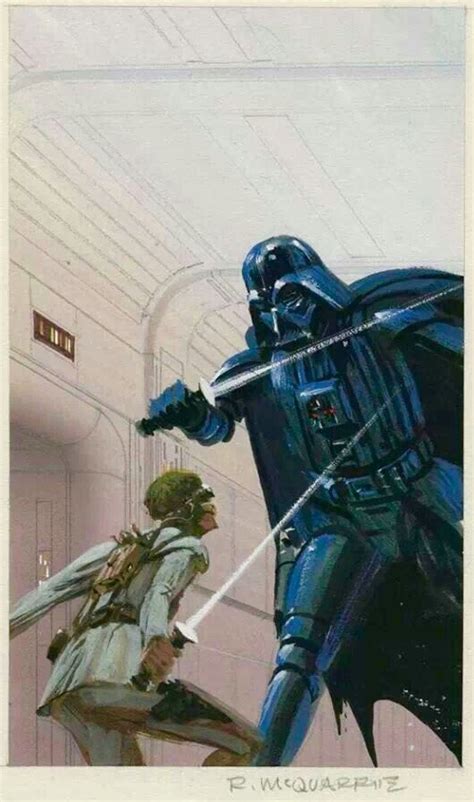 Starkiller vs. Darth Vader art by Ralph McQuarrie – @wookiee-monster2 ...