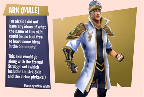 "Ark's Male counterpart" (My Fortnite skin concept!) : r/FortNiteBR