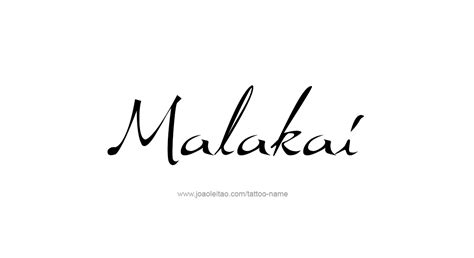 Malakai Name Tattoo Designs