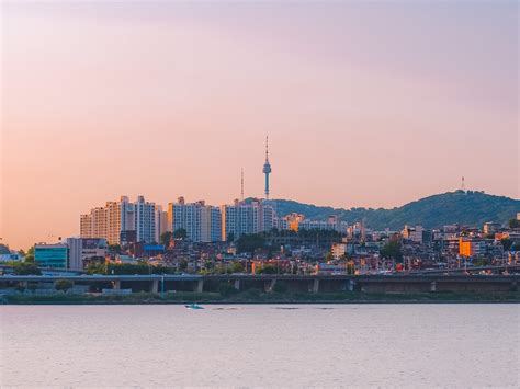 A Picnic Date by The Han River with a Scenic View of Banpo Bridge ...