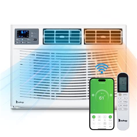 Free Shipping! Ktaxon WiFi Enabled 8000 BTU Heat And Cool Window Air ...