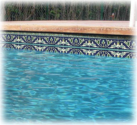 Wave Dark Blue Waterline pool tile | Waterline pool tile, Swimming pool ...