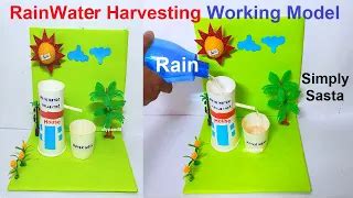 rainwater harvesting working model science project - diy - DIY School ...