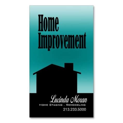 Home Improvement Remodeling Home Staging Interiors Business Card | Zazzle.com in 2021 | Home ...