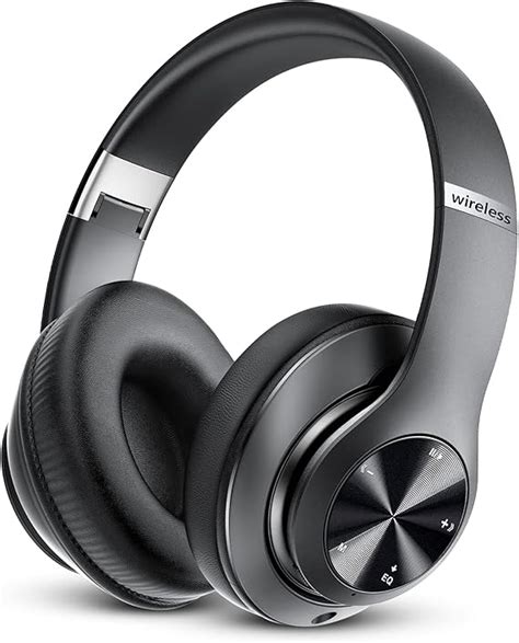 Amazon.com: Bluetooth Headphones Over Ear, 60 Hours Playtime Foldable ...