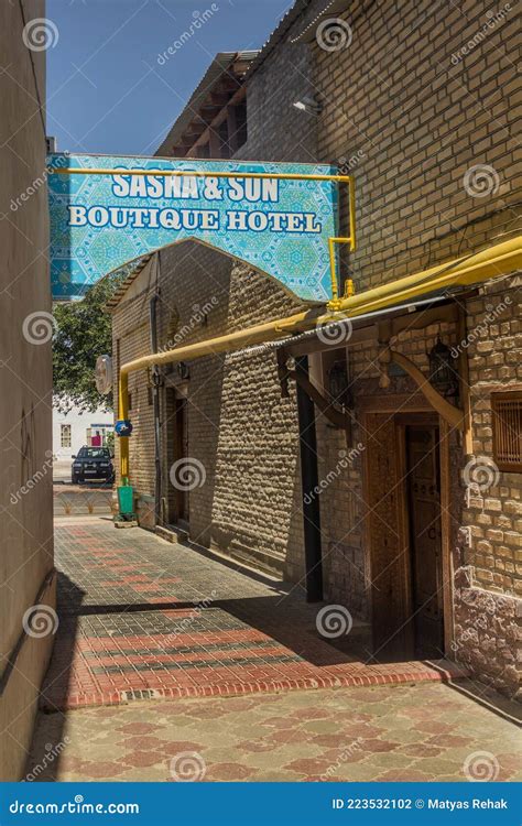 BUKHARA, UZBEKISTAN - MAY 2, 2018: View of a Narrow Alley in Bukhara, Uzbekist Editorial ...