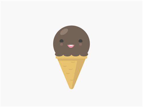 Chocolate ice cream by Claire Nest on Dribbble