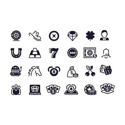 gambling icons vector design 6644610 Vector Art at Vecteezy