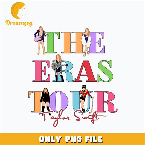 Eras tour graphic png, the eras tour 2023 png, eras list song png