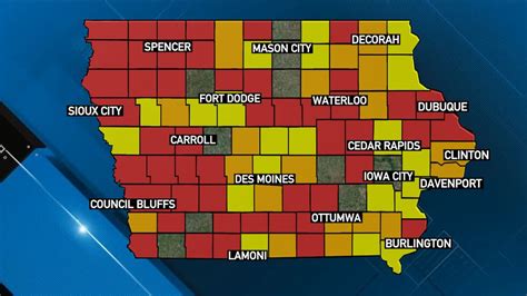 Around half of Iowa’s counties seeing high community spread of COVID-19