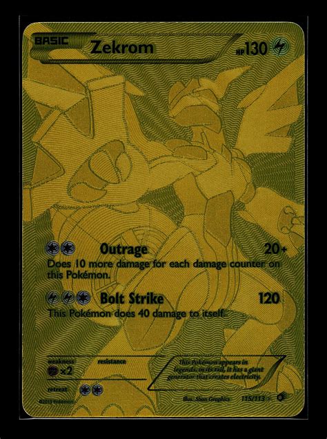 Mavin | Pokemon Card - Zekrom (Full Art) - Legendary Treasures 115/113 ...