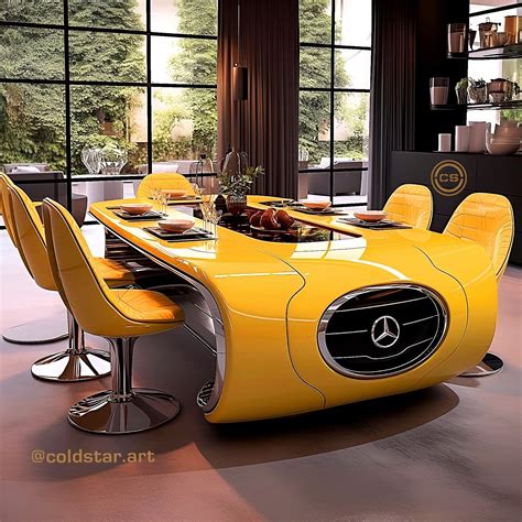 Coldstar Art on Instagram: ". "Futuristic dining room . Luxury style ...