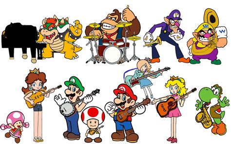 Super Mario: The Musical Band (2D) by dmcmusiclover on DeviantArt