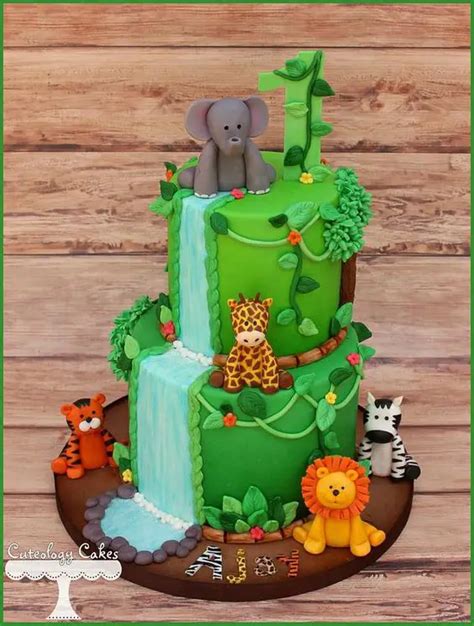 Jungle Safari Cake Tutorials - How to make a jungle theme cake