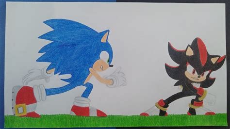 Sonic Vs Shadow Drawing