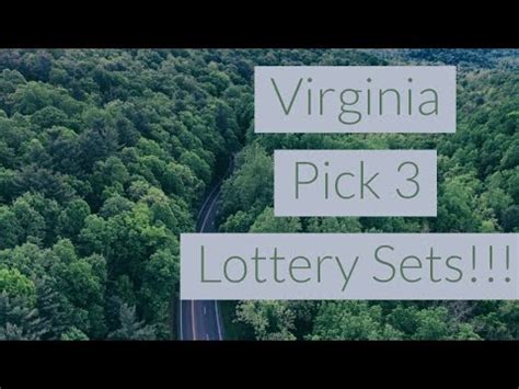 Virginia pick 3 lottery sets!!! - YouTube