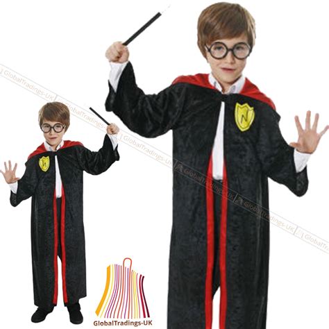 Kids Harry Potter Fancy Dress Boys Film Character Robe School Book Week Costume | eBay