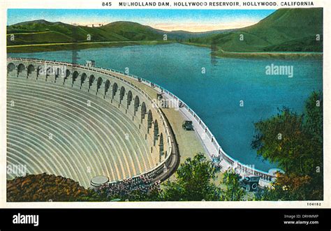 Mulholland Dam, Hollywood Reservoir, California, USA Stock Photo - Alamy