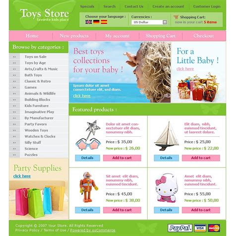 Toy Store Website Template #13161 by WT - Website Templates