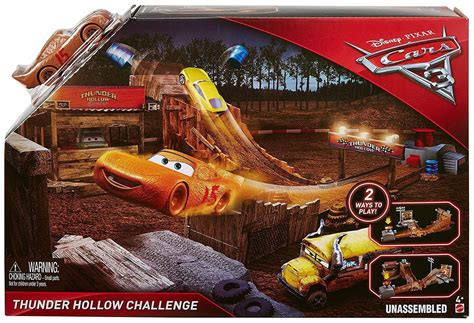 Disney Pixar Cars Cars 3 Thunder Hollow Challenge Playset Mattel Toys - ToyWiz