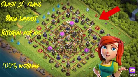 Coc base layout | directly copy to game] tutorial for ios. - YouTube