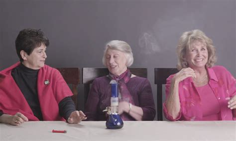 The funniest thing you'll see today: 3 grandmothers smoke pot for the ...