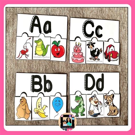 Alphabet Beginning Sound Puzzles| Literacy Centert | Made By Teachers