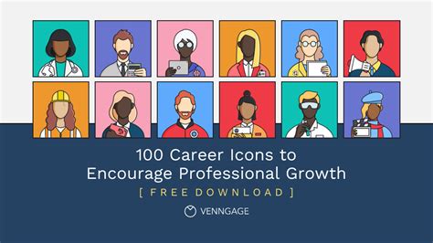 100 Career Icons to Encourage Professional Growth [Free Download]