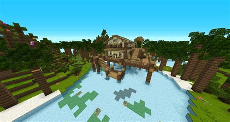 Tropical island house | Minecraft Amino