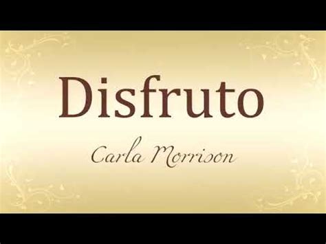 Disfruto Karaoke Carla Morrison - YouTube