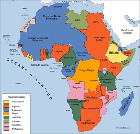 Pin de Alfonso Profe de Historia en Historia Contemporánea | Continentes, Africa mapa ...