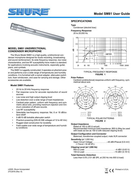 Download "Shure sm81 user guide" free