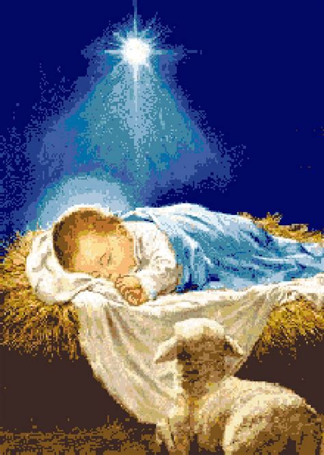 Cross stitch pattern Birh of BABY JESUS Nativity Christmas | Etsy