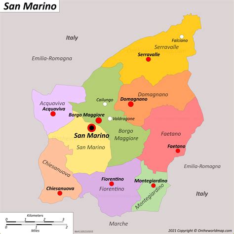 San Marino Map | Detailed Maps of Most Serene Republic of San Marino